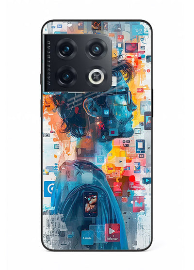 AI Media Collage futuristic digital media artwork OnePlus 10 Pro glass back cover