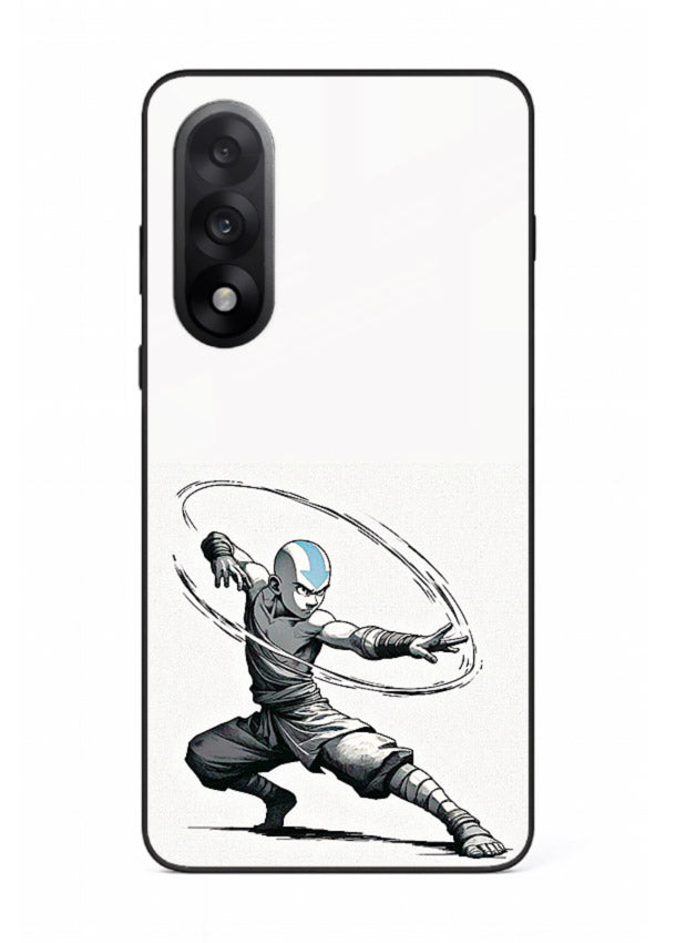 aang airbender pose white art OnePlus Nord 5 glass cover clean dynamic avatar case