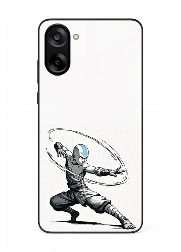 aang airbender pose white art OnePlus Nord CE5 glass cover clean dynamic avatar case