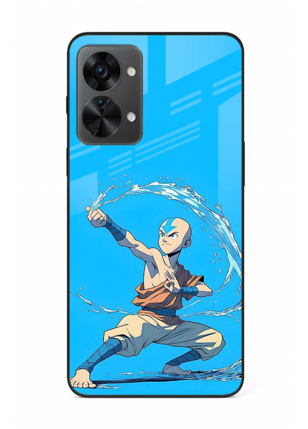 aang water master avatar art OnePlus Nord 2T glass cover waterbending action case