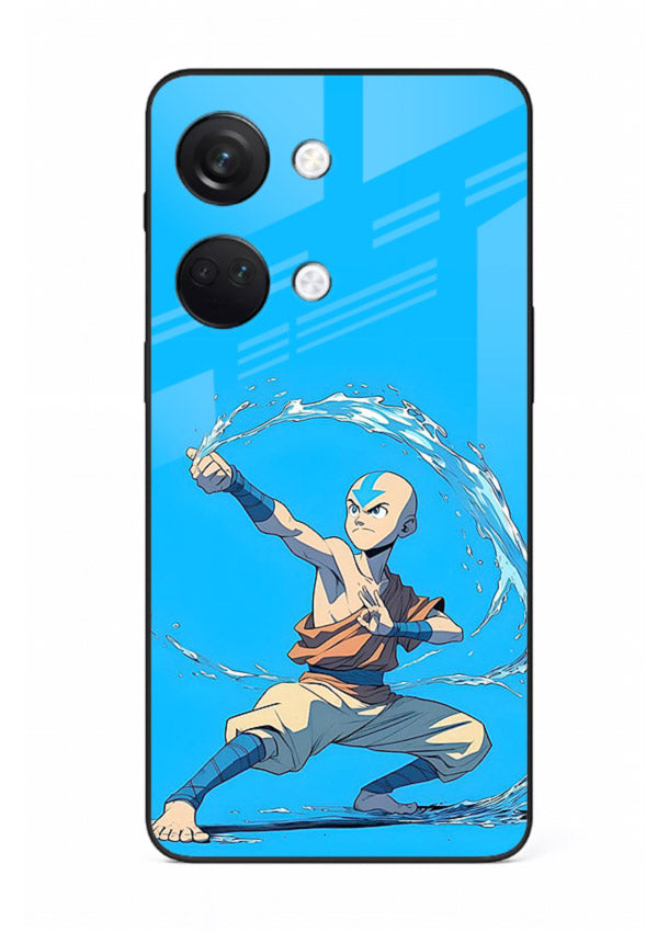 aang water master avatar art OnePlus Nord 3 glass cover waterbending action case