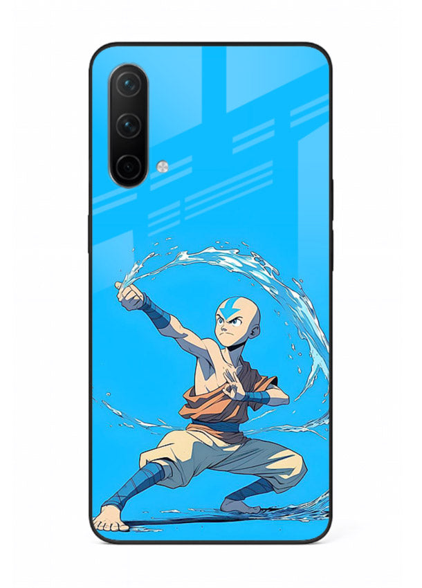aang water master avatar art OnePlus Nord CE 5G glass cover waterbending action case