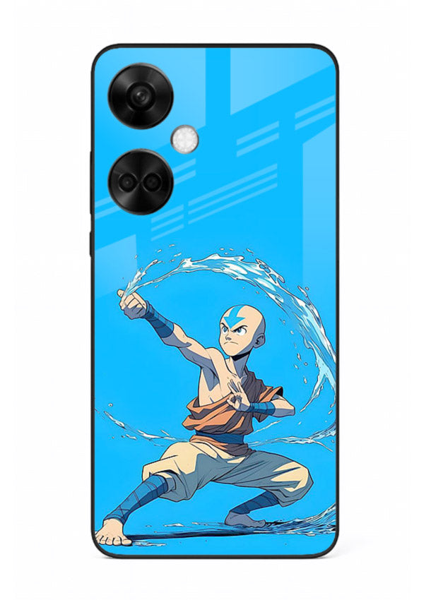 aang water master avatar art OnePlus Nord CE3 glass cover waterbending action case