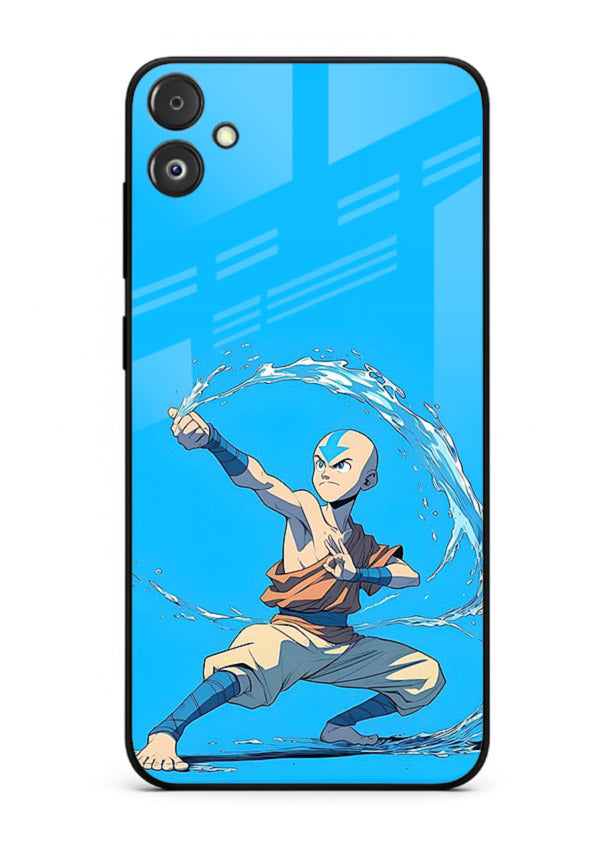 aang water master avatar art Samsung F04 5G glass cover waterbending action case