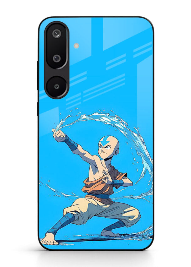 aang water master avatar art Samsung M16 5G glass cover waterbending action case