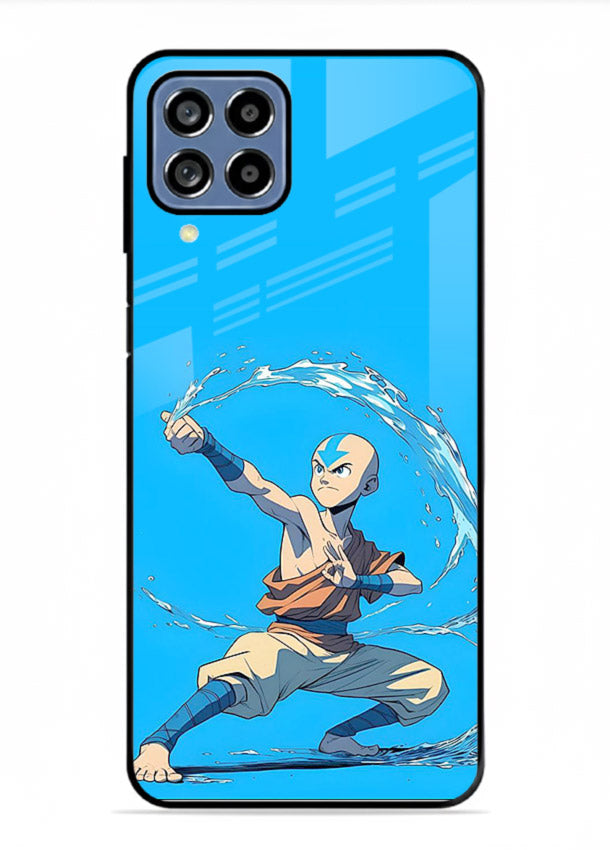 aang water master avatar art Samsung F12 5G glass cover waterbending action case