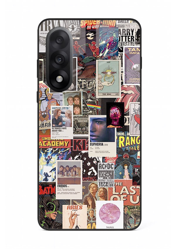 Aesthetic Photo Collage pastel artwork OnePlus Nord 5 glass back cover