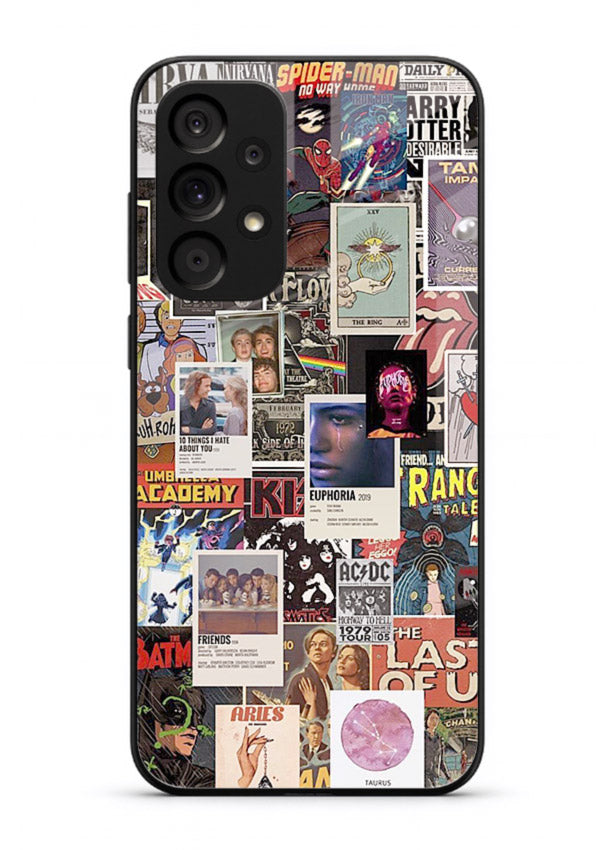 Aesthetic Photo Collage pastel artwork Samsung A53 5G glass back cover