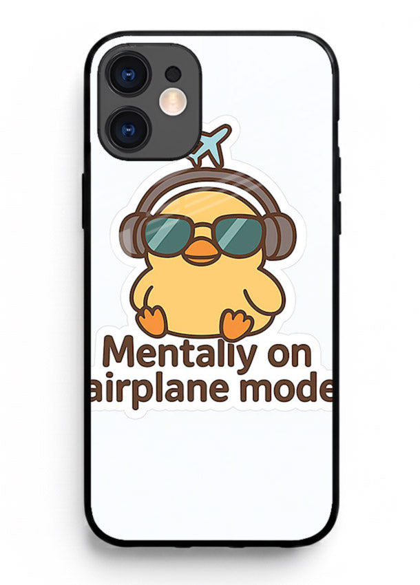 Airplane Mode Pilot aviation artwork iphone 11 glass back cover