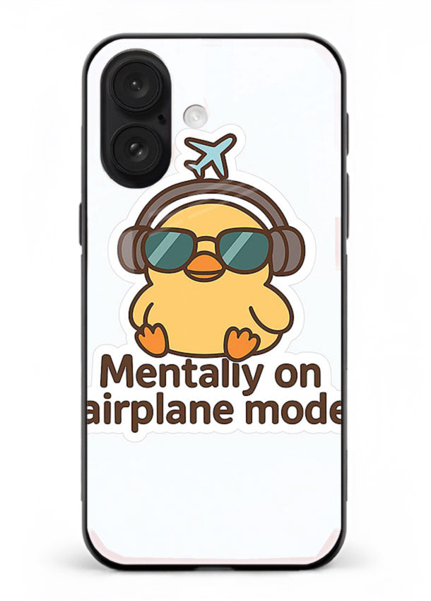Airplane Mode Pilot aviation artwork iphone 16 glass back cover