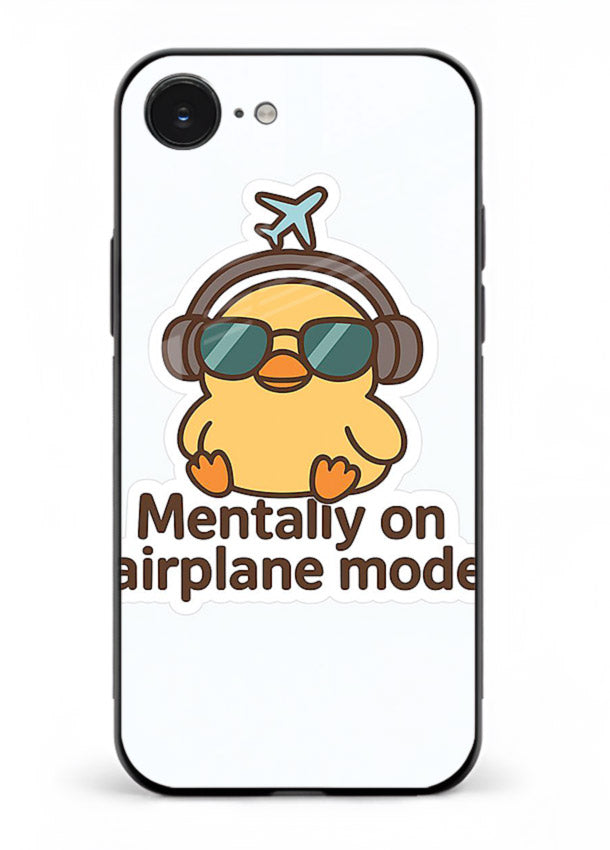 Airplane Mode Pilot aviation artwork iphone 16e glass back cover
