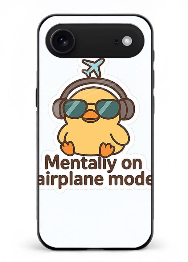Airplane Mode Pilot aviation artwork iphone 18 air glass back cover