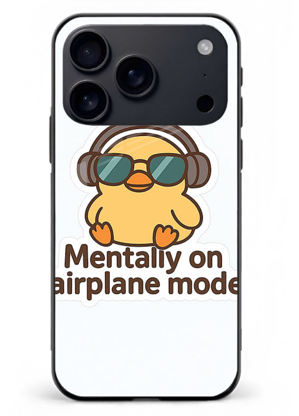 Airplane Mode Pilot aviation artwork iphone 17 pro max glass back cover