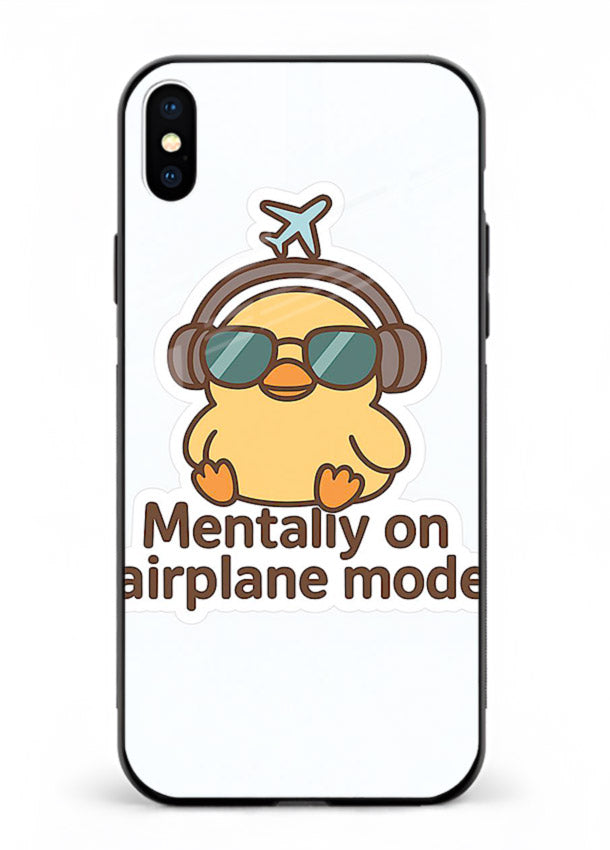 Airplane Mode Pilot aviation artwork iphone xs max glass back cover