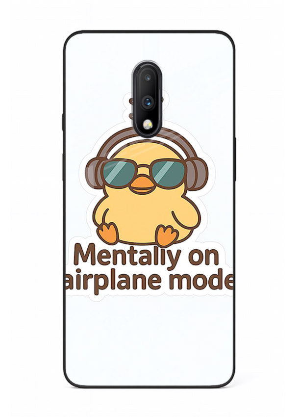 Airplane Mode Pilot aviation artwork OnePlus 7 glass back cover