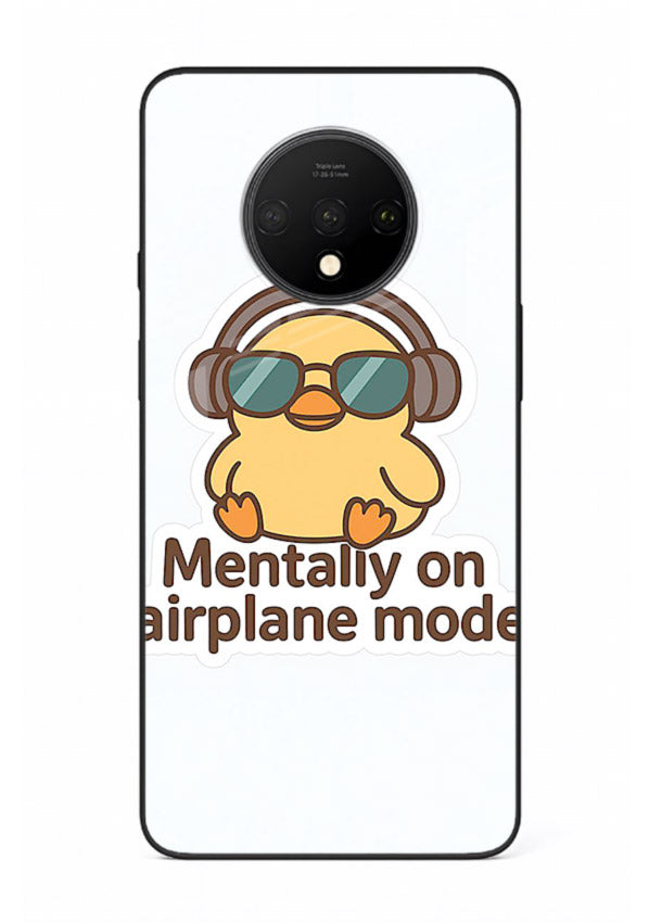 Airplane Mode Pilot aviation artwork OnePlus 7T glass back cover