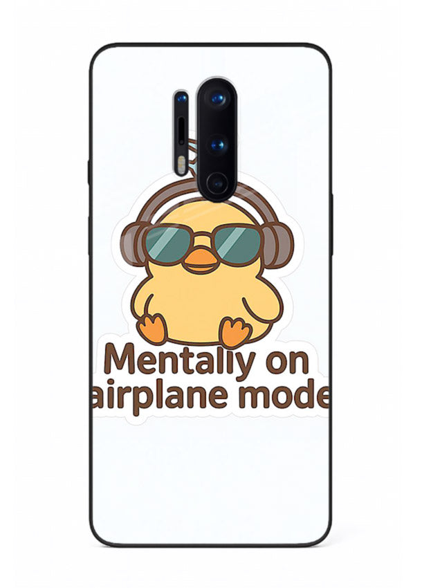 Airplane Mode Pilot aviation artwork OnePlus 8 Pro glass back cover