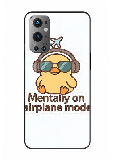 Airplane Mode Pilot aviation artwork OnePlus 9 glass back cover