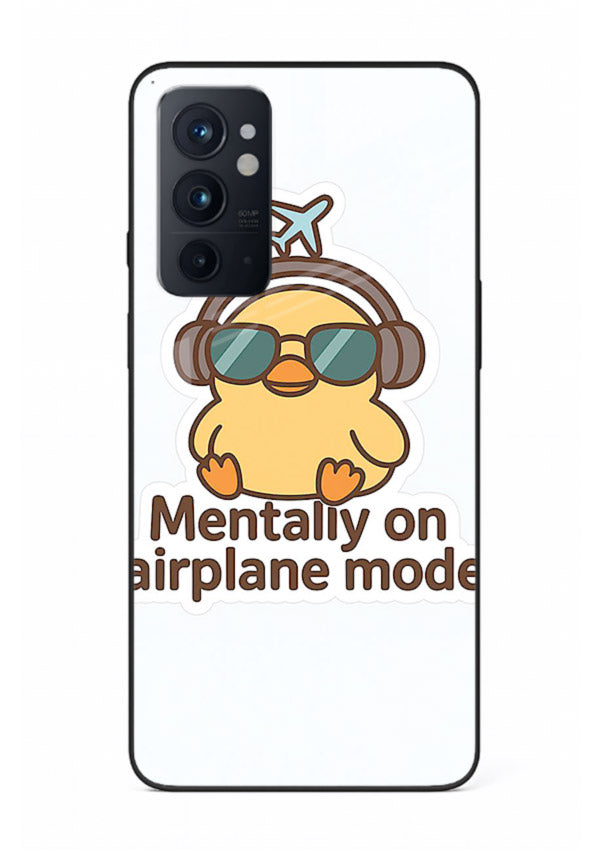 Airplane Mode Pilot aviation artwork OnePlus 9RT glass back cover