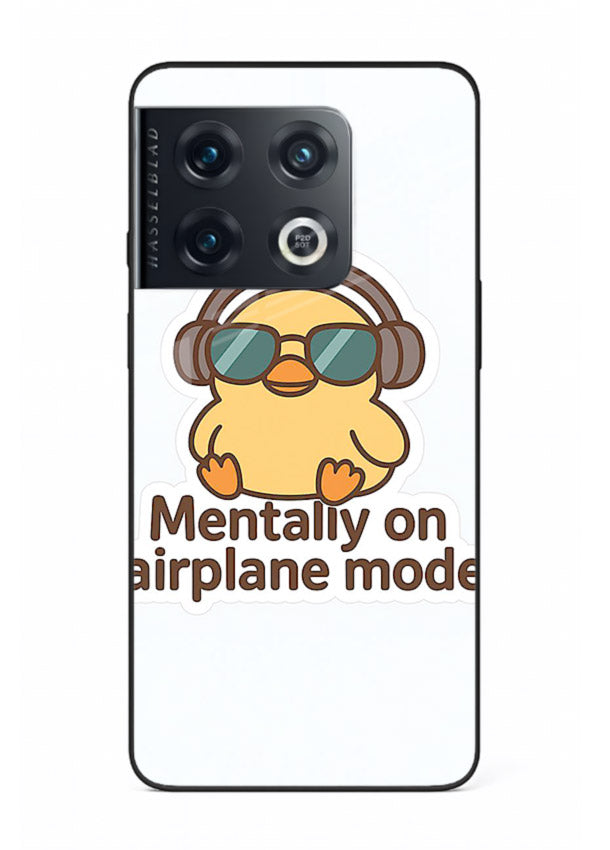 Airplane Mode Pilot aviation artwork OnePlus 10 Pro glass back cover
