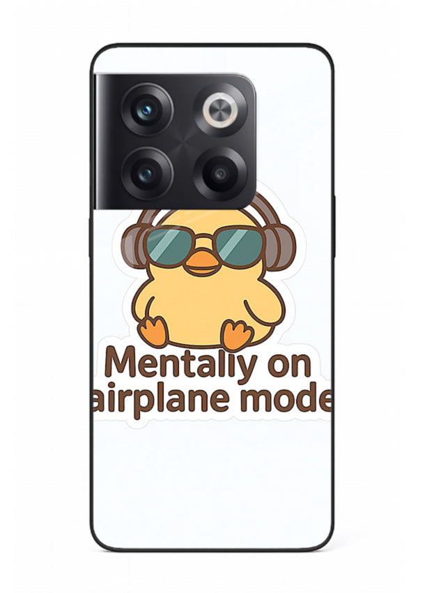 Airplane Mode Pilot aviation artwork OnePlus 10T glass back cover