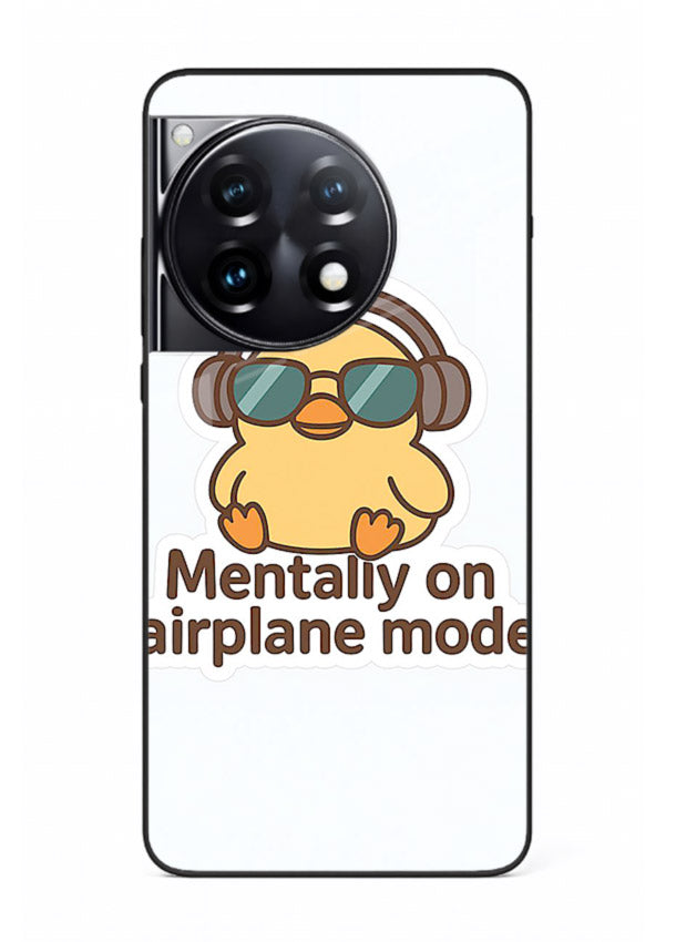 Airplane Mode Pilot aviation artwork OnePlus 12R glass back cover