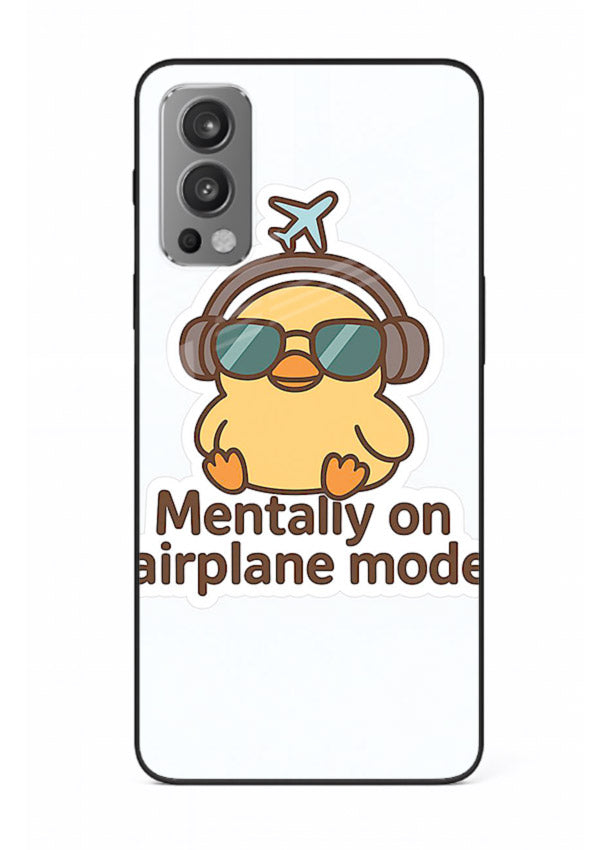 Airplane Mode Pilot aviation artwork OnePlus Nord 2 glass back cover