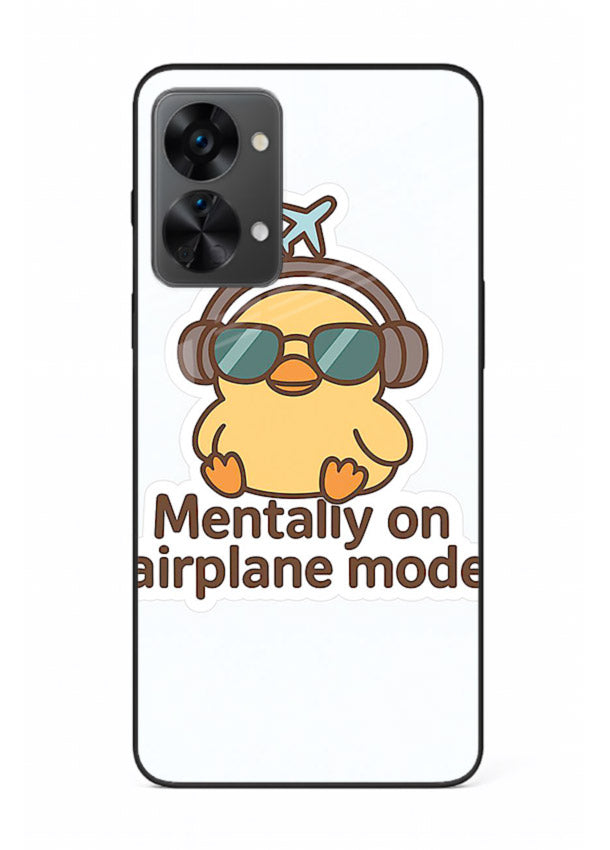 Airplane Mode Pilot aviation artwork OnePlus Nord 2T glass back cover