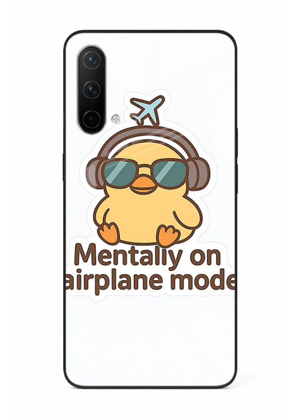 Airplane Mode Pilot aviation artwork OnePlus Nord CE 5G glass back cover