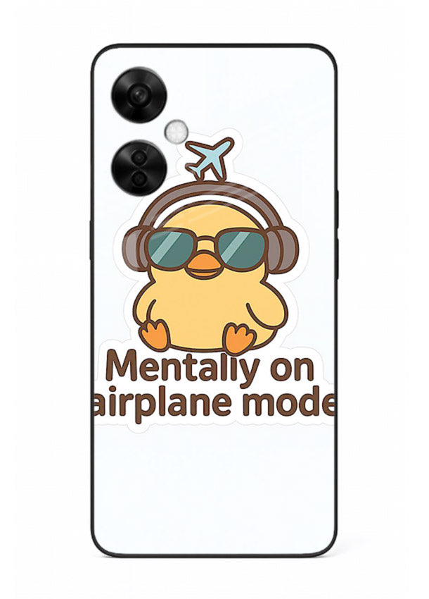 Airplane Mode Pilot aviation artwork OnePlus Nord CE3 Lite glass back cover