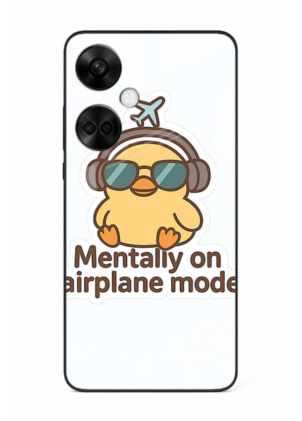 Airplane Mode Pilot aviation artwork OnePlus Nord CE3 glass back cover