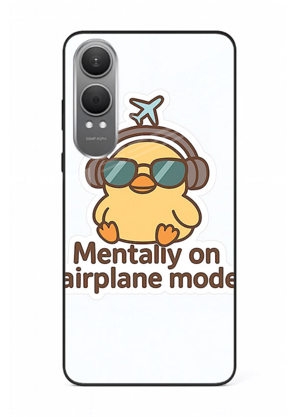 Airplane Mode Pilot aviation artwork OnePlus Nord CE4 Lite glass back cover