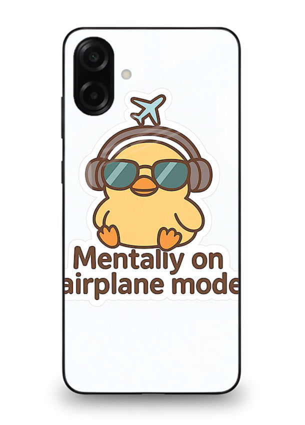 Airplane Mode Pilot aviation artwork Samsung A06 5G glass back cover