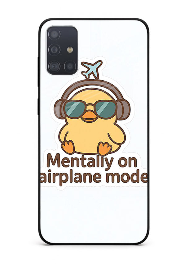 Airplane Mode Pilot aviation artwork Samsung A71 glass back cover