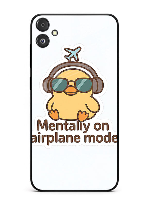 Airplane Mode Pilot aviation artwork Samsung F05 5G glass back cover