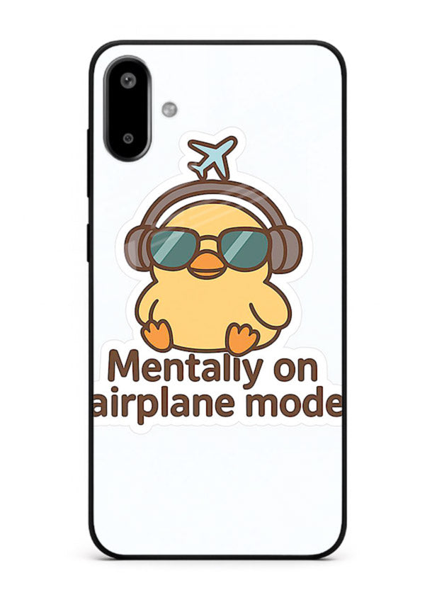 Airplane Mode Pilot aviation artwork Samsung F06 5G glass back cover