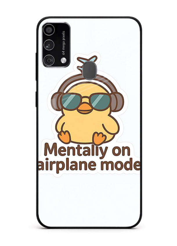Airplane Mode Pilot aviation artwork Samsung F41 glass back cover