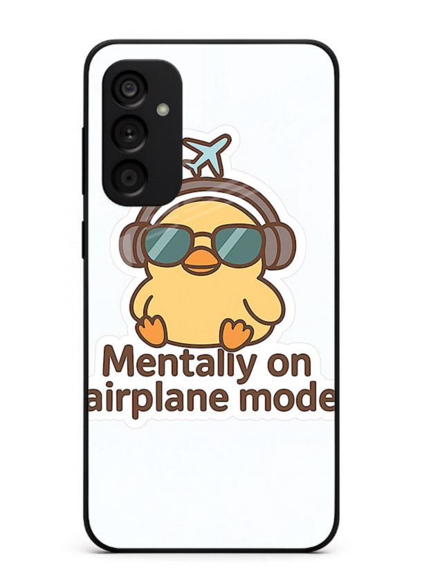 Airplane Mode Pilot aviation artwork Samsung M15 5G glass back cover