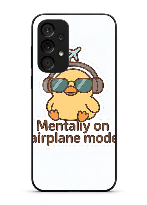Airplane Mode Pilot aviation artwork Samsung A33 5G glass back cover