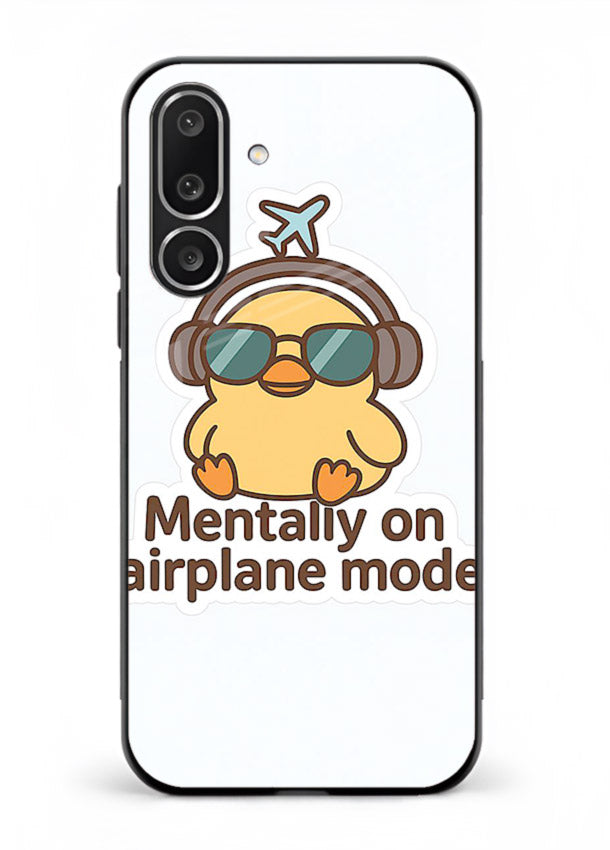 Airplane Mode Pilot aviation artwork Samsung M36 5G glass back cover
