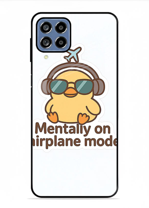 Airplane Mode Pilot aviation artwork Samsung F62 glass back cover