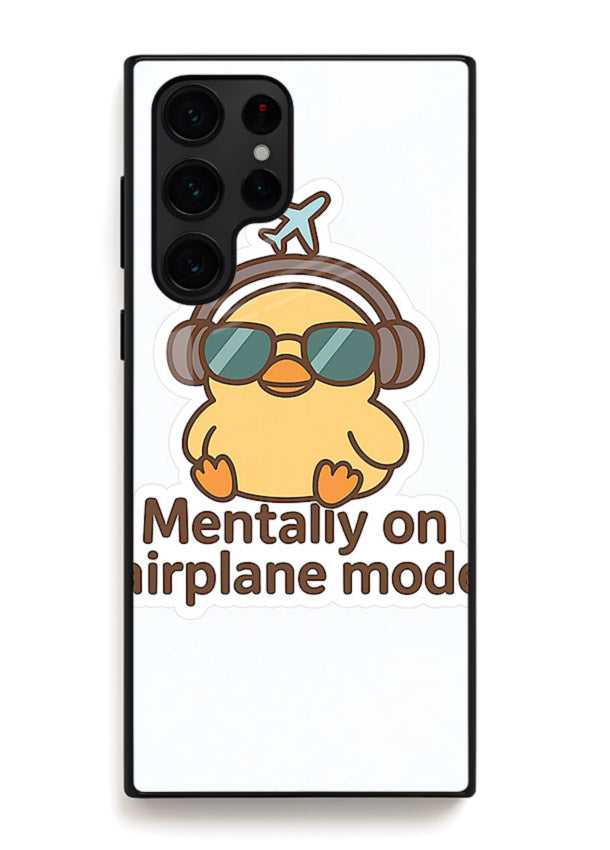 Airplane Mode Pilot aviation artwork Samsung S23 Ultra glass back cover