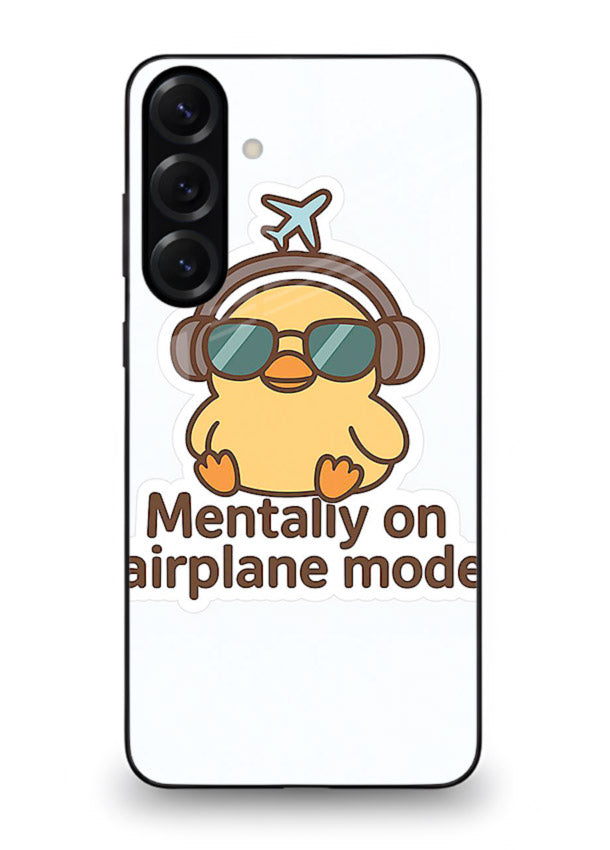 Airplane Mode Pilot aviation artwork Samsung S23 FE glass back cover