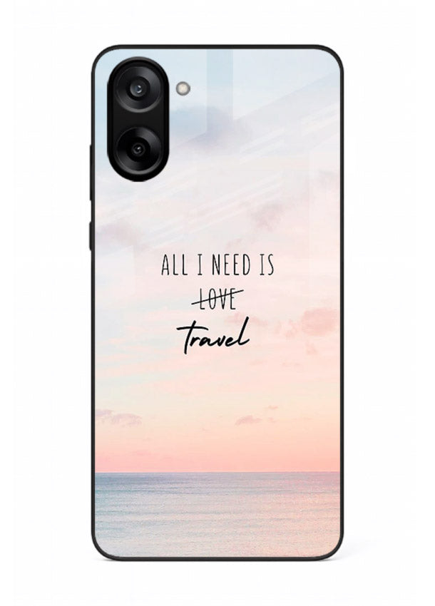 All I Need Travel pastel quote artwork OnePlus Nord CE5 glass back cover