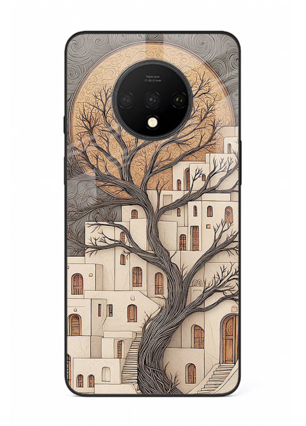Ancient Moon Village glowing moon village artwork OnePlus 7T glass back cover