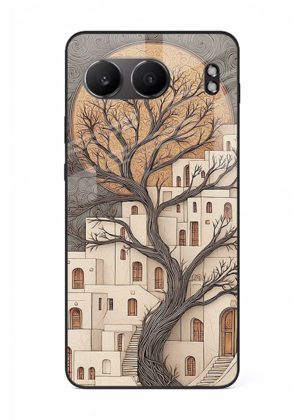 Ancient Moon Village glowing moon village artwork OnePlus Nord 4 glass back cover
