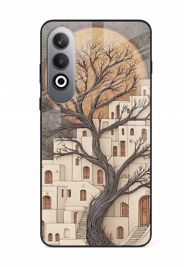 Ancient Moon Village glowing moon village artwork OnePlus Nord CE4 glass back cover