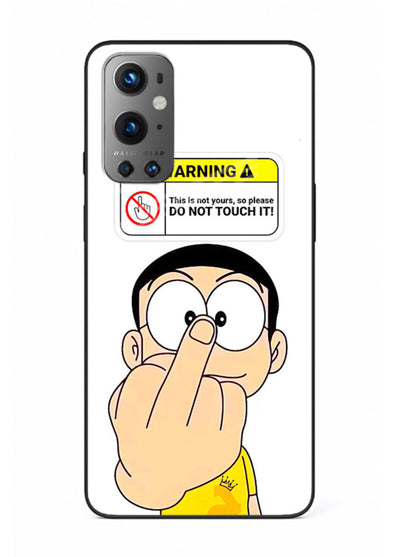 Angry Cartoon Warning cartoon artwork OnePlus 9 glass back cover
