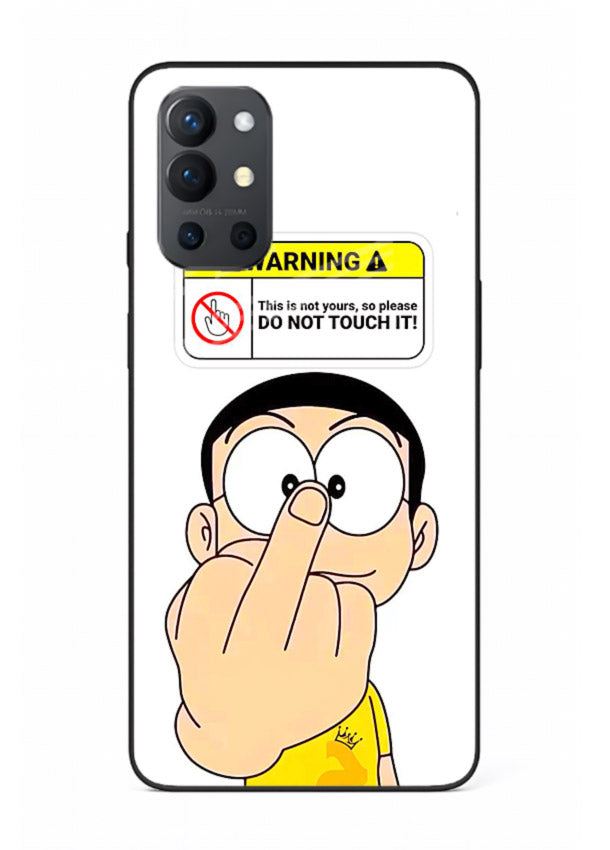 Angry Cartoon Warning cartoon artwork OnePlus 9R glass back cover