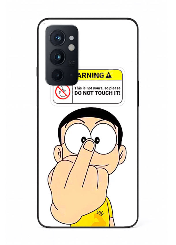 Angry Cartoon Warning cartoon artwork OnePlus 9RT glass back cover